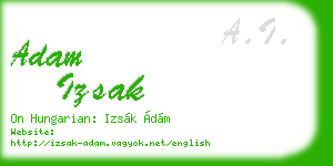 adam izsak business card